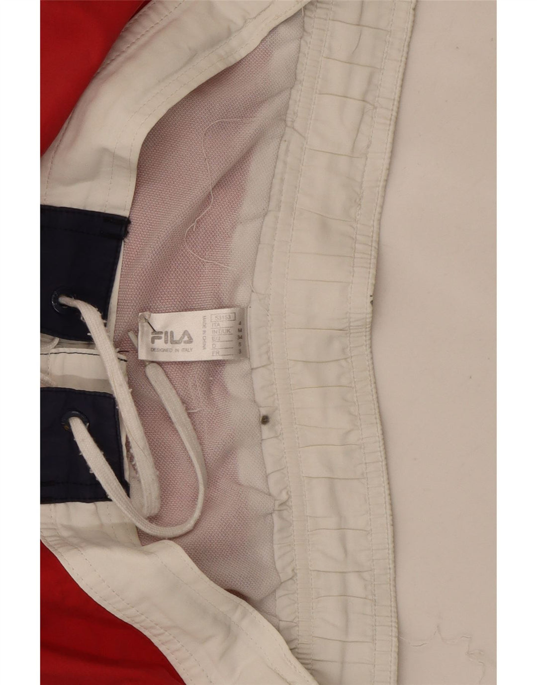 Fila Herren-Badeshorts, mittelgroß, mehrfarbig, Colourblock-Polyester