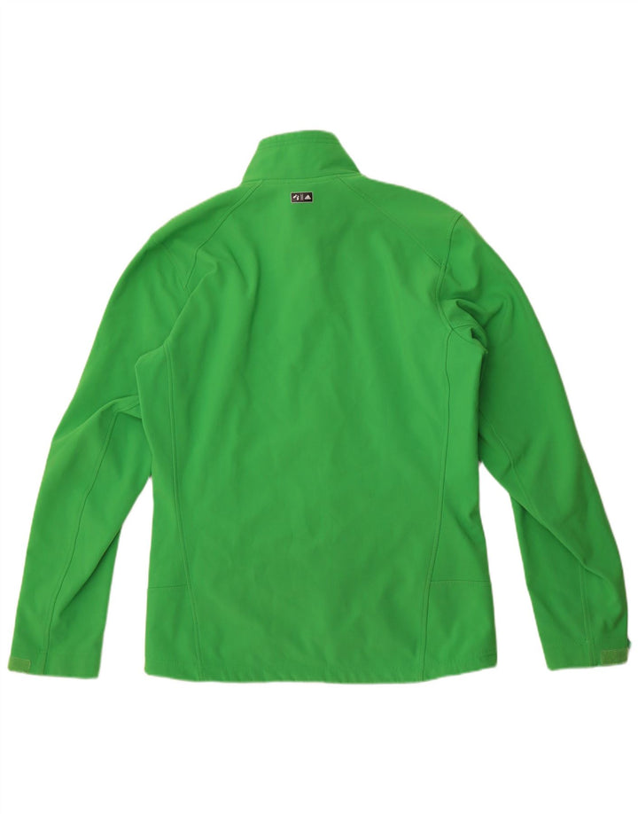 Adidas Herren Trainingsanzug Top Jacke UK 40/42 Mittelgrünes Polyester