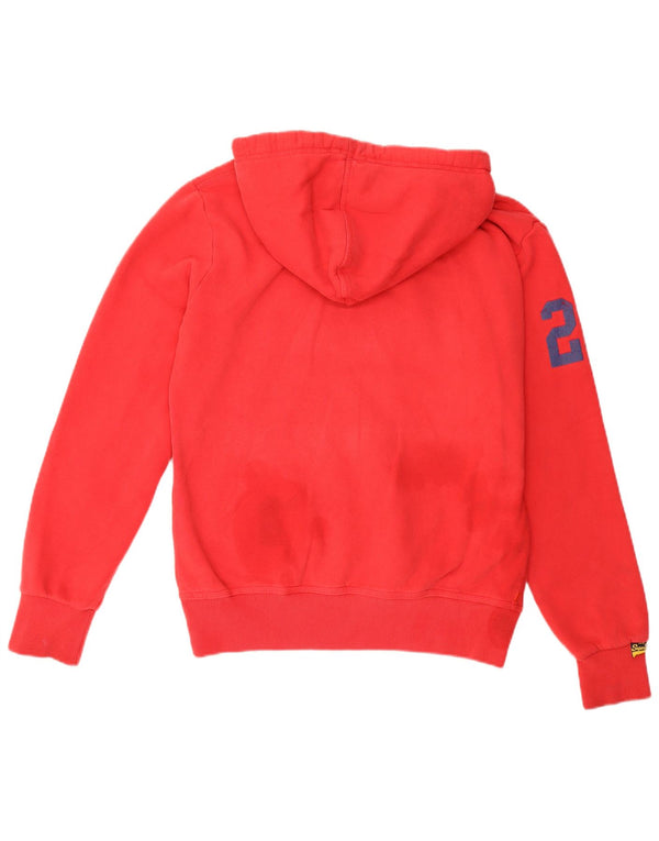 Superdry Herren-Kapuzenpullover mit Grafik, Größe L, Rot