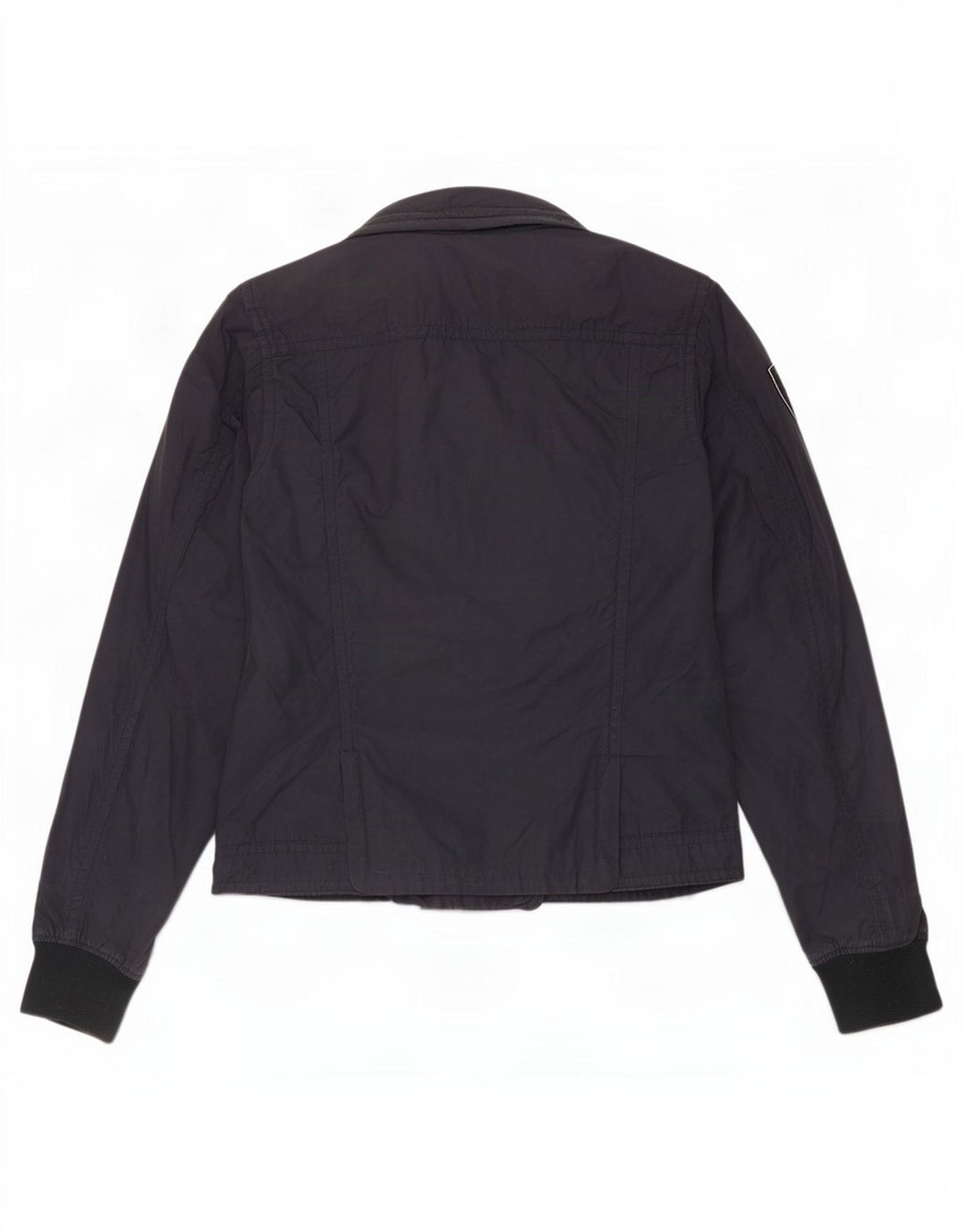 Playlife Damen Bomberjacke UK 16 Large Marineblaue Baumwolle
