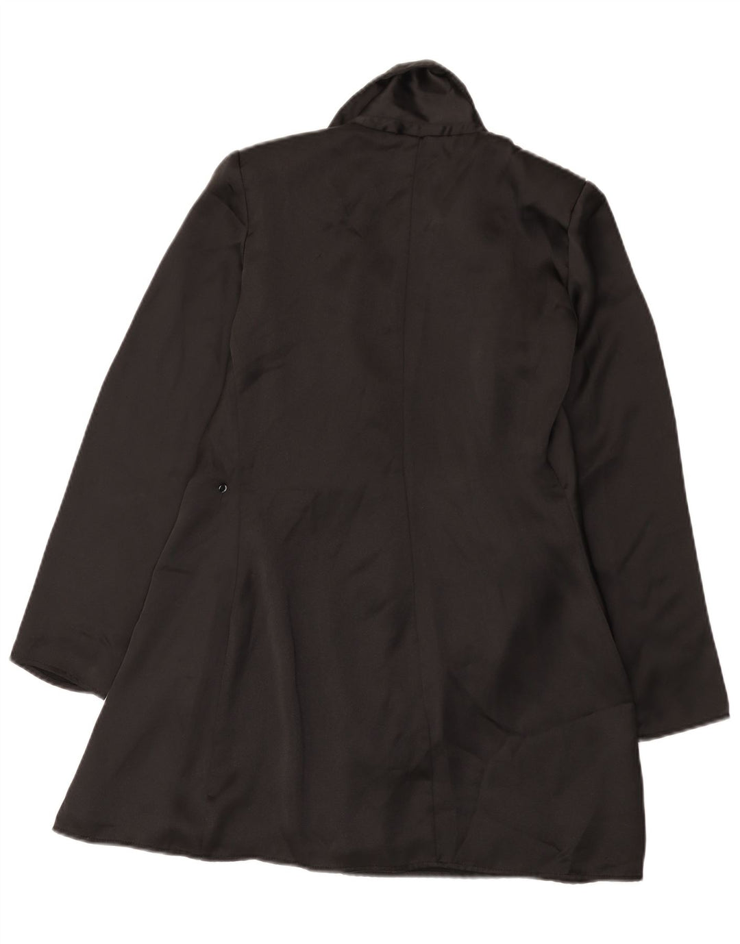 Zara Womens Open Overcoat UK 6 XS Schwarz Polyester