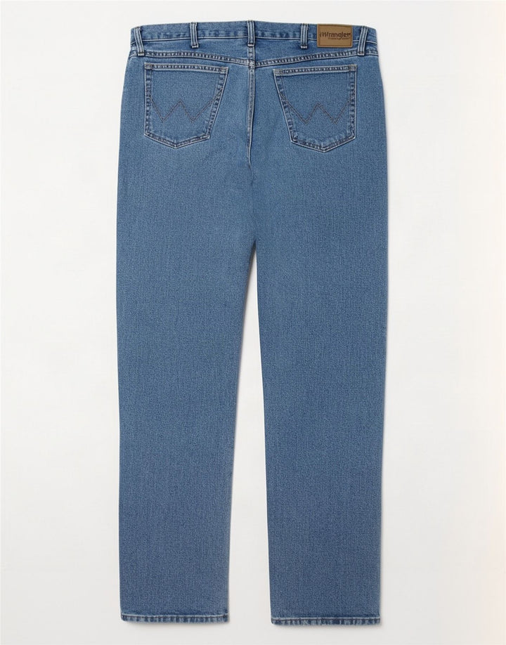 Wrangler Herren Straight Jeans W36 L36 Blaue Baumwolle