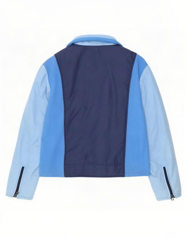 Belfe & Herren Wattierte Jacke IT 58 4XL Blauer Farbblock