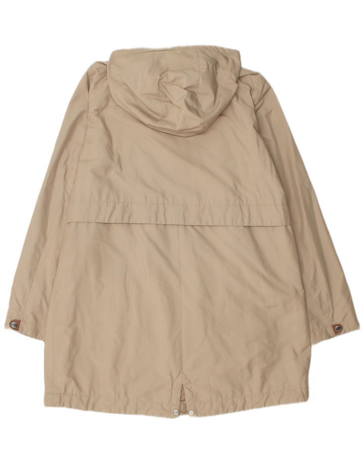 Gerry Weber Womens Hooded Raincoat UK 14 Large Beige Polyester