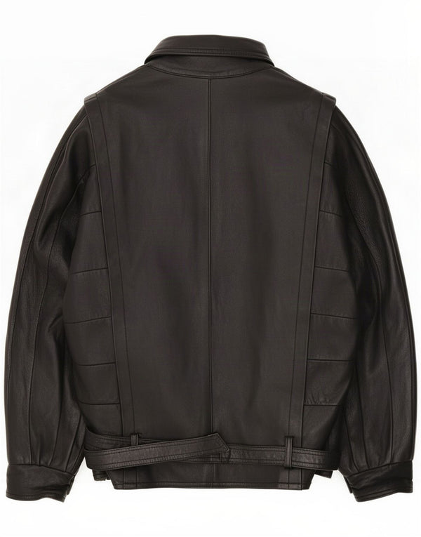 Vintage Herren Lederjacke UK 40 Large Schwarz