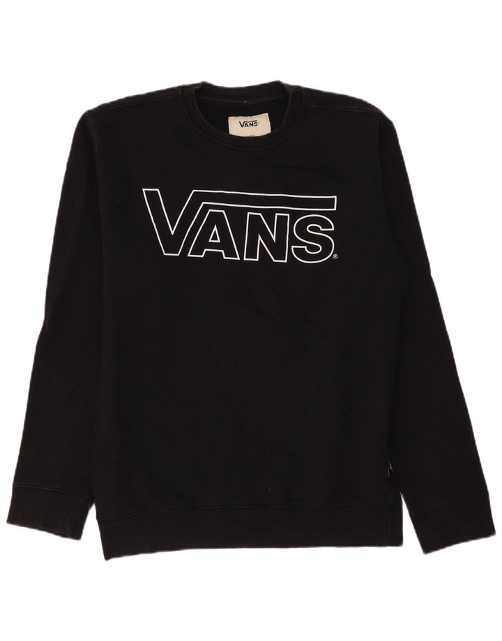 Vans Herren-Sweatshirt mit Grafik, groß, aus schwarzer Baumwolle