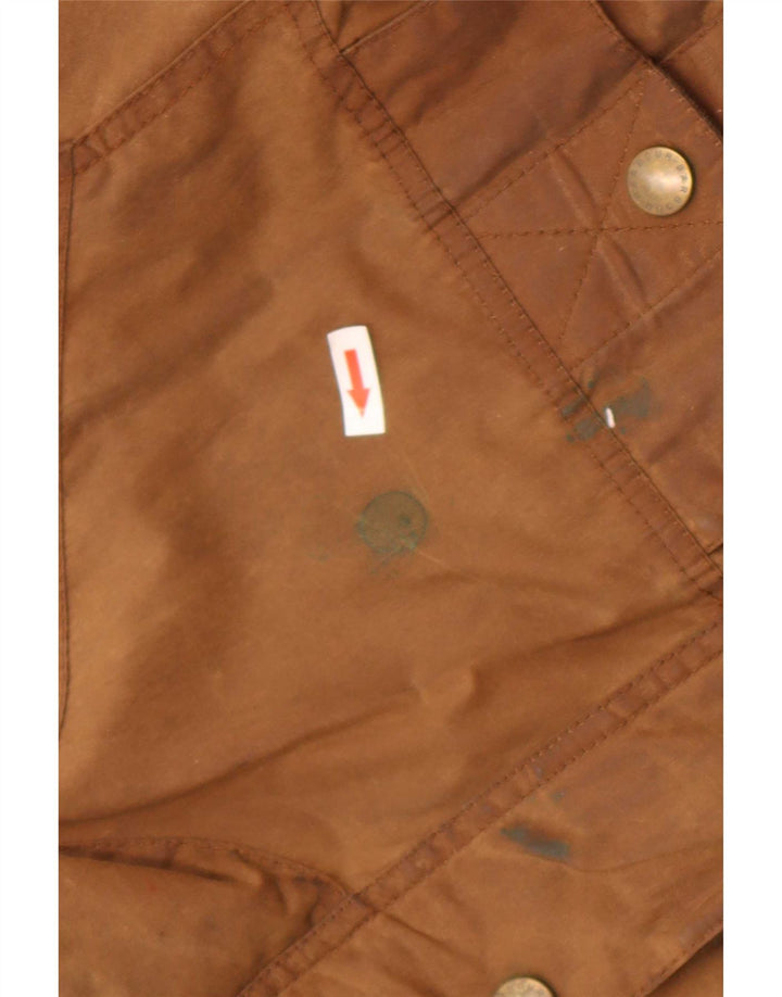 Barbour Herrenjacke aus gewachster Baumwolle, UK 38, Mittelbraun