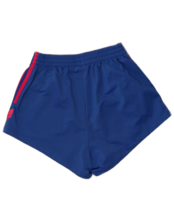 Adidas Damen Graphic Loose Fit Sport Shorts UK 8 XS Blau Sport