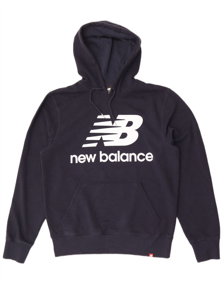New Balance Herren-Kapuzenpullover mit Grafik, mittelmarineblau