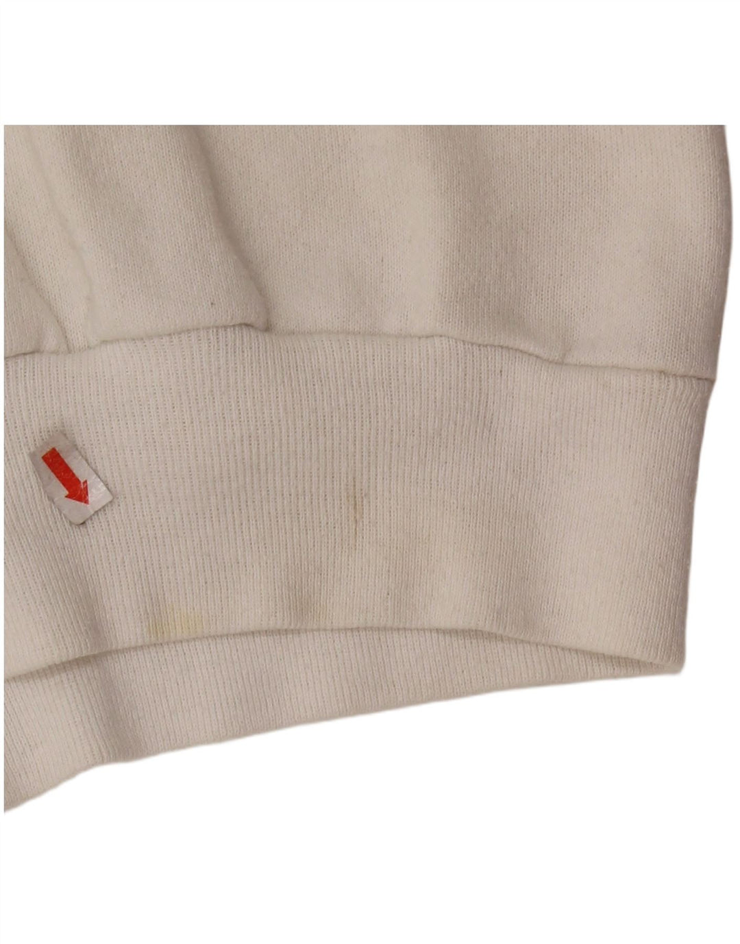 TULTEX Damen Grafik-Sweatshirt-Pullover UK 16 Large Weiße Baumwolle