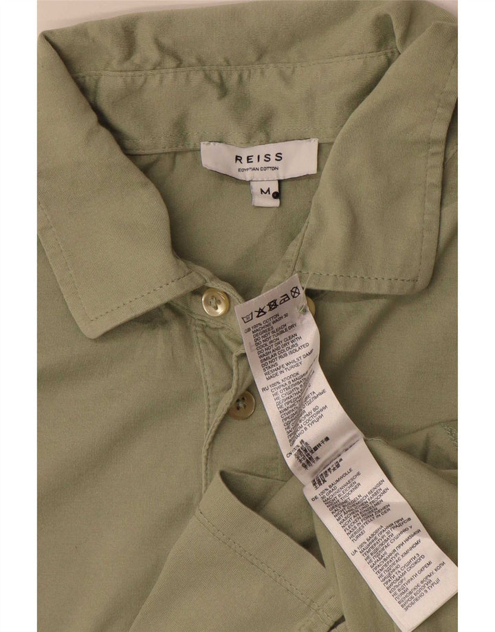 Reiss Herren-Poloshirt aus mittlerer Khaki-Baumwolle