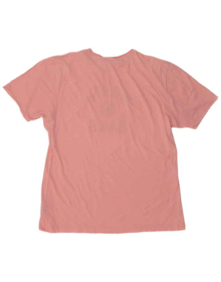 North Sails Herren-T-Shirt mit Grafik, Größe L, Rosa, Baumwolle