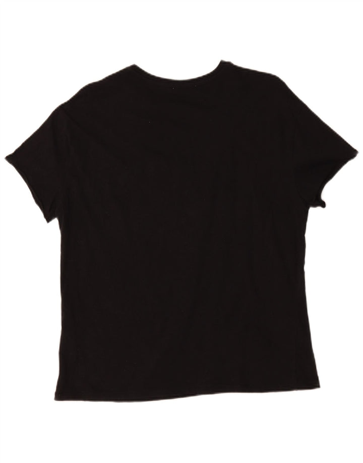 Zara Damen Trafaluc Graphic T-Shirt Top Medium Schwarz
