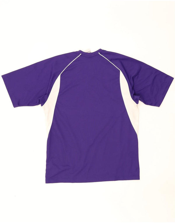 Adidas Herren T-Shirt Top Small Lila Colourblock Polyester