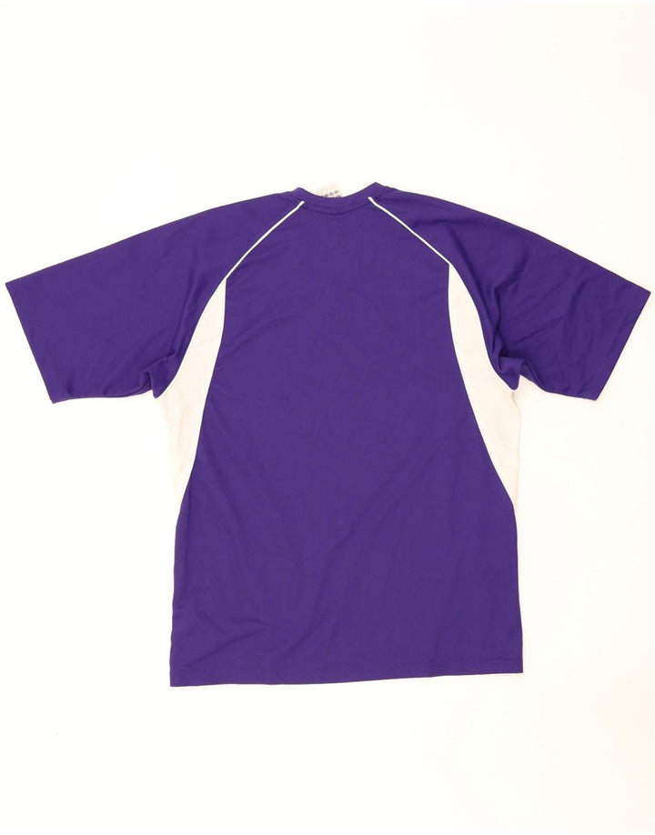 Adidas Herren T-Shirt Top Small Lila Colourblock Polyester