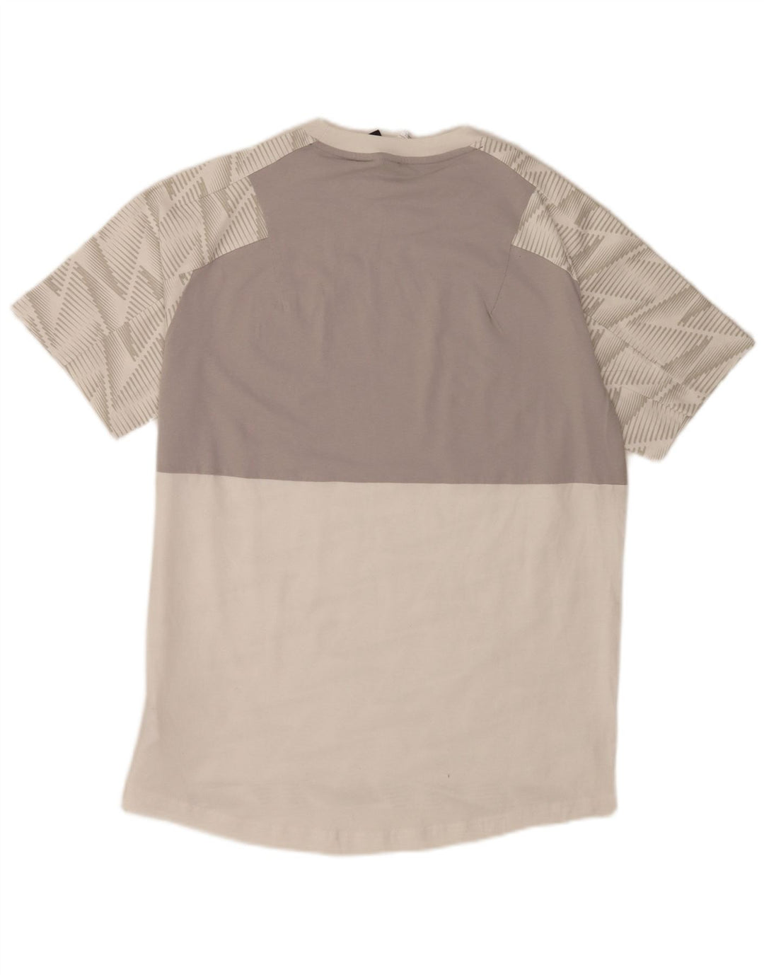 Adidas Herren T-Shirt Top mittelweiße geometrische Baumwolle