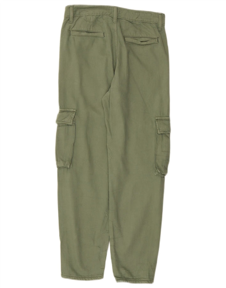 Levi's Damen gerade Cargohose W23 L26 grüne Baumwolle