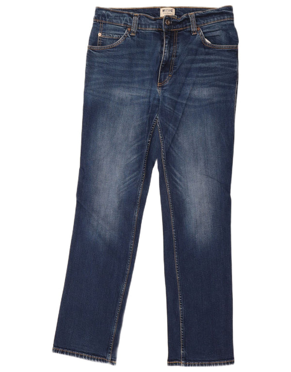 Mustang Damen Tramper Slim Jeans W32 L32 Blaue Baumwolle