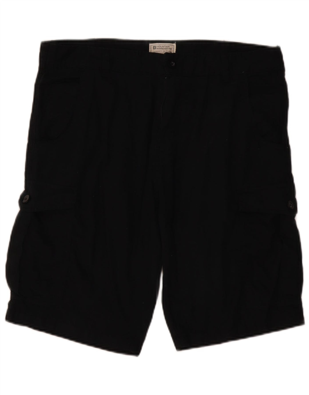 Mountain Warehouse Herren-Cargoshorts W34 Large aus schwarzer Baumwolle