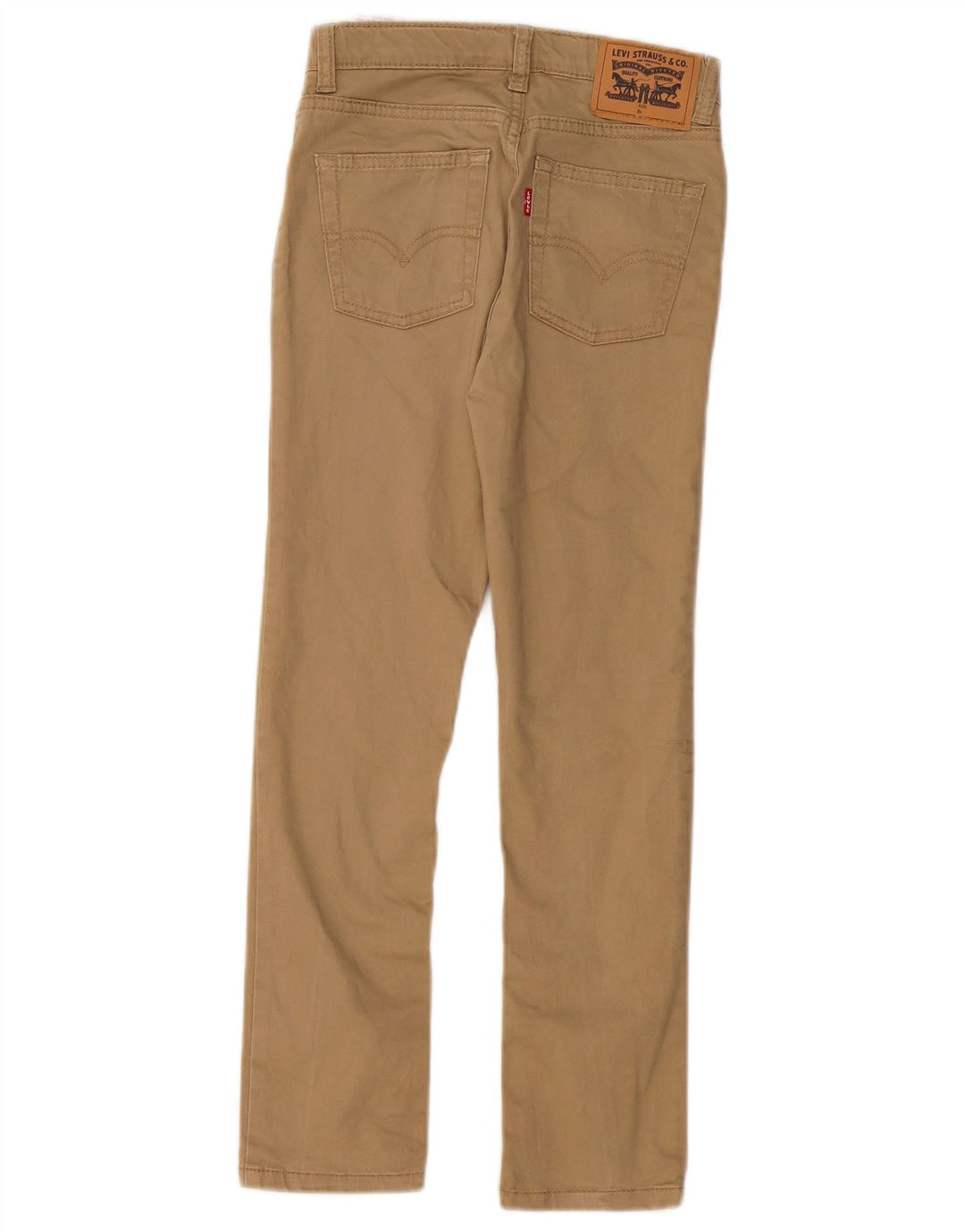 LEVI'S Jungen 510 Skinny Freizeithose 7–8 Jahre W24 L23 Beige Baumwolle