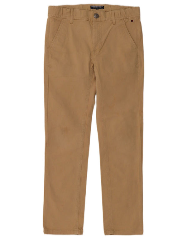 TOMMY HILFIGER Slim Chino-Hose für Jungen, 9–10 Jahre, W26, L25, beige Baumwolle