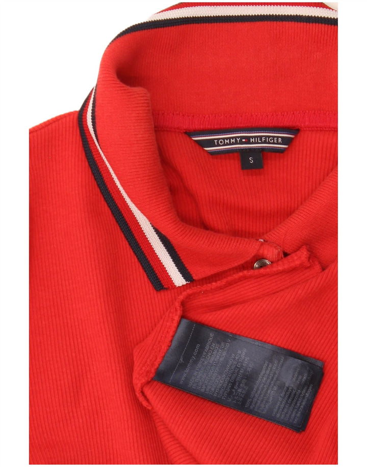 Tommy Hilfiger Damen Poloshirt UK 8 Small Rot