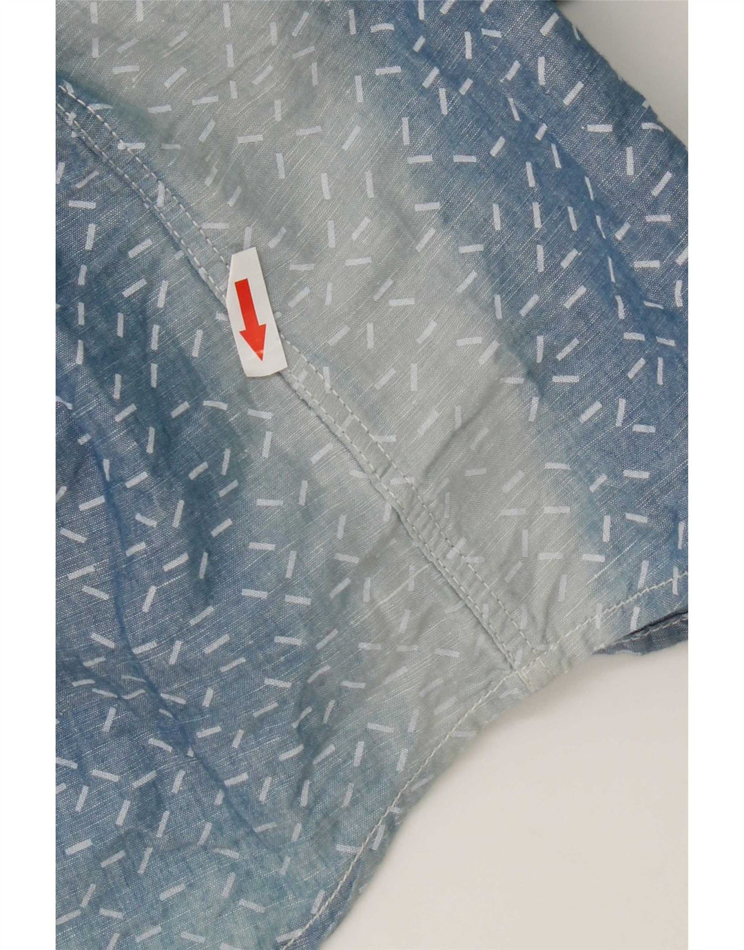 G-Star Herrenhemd XL Blau gepunktetes Leinen