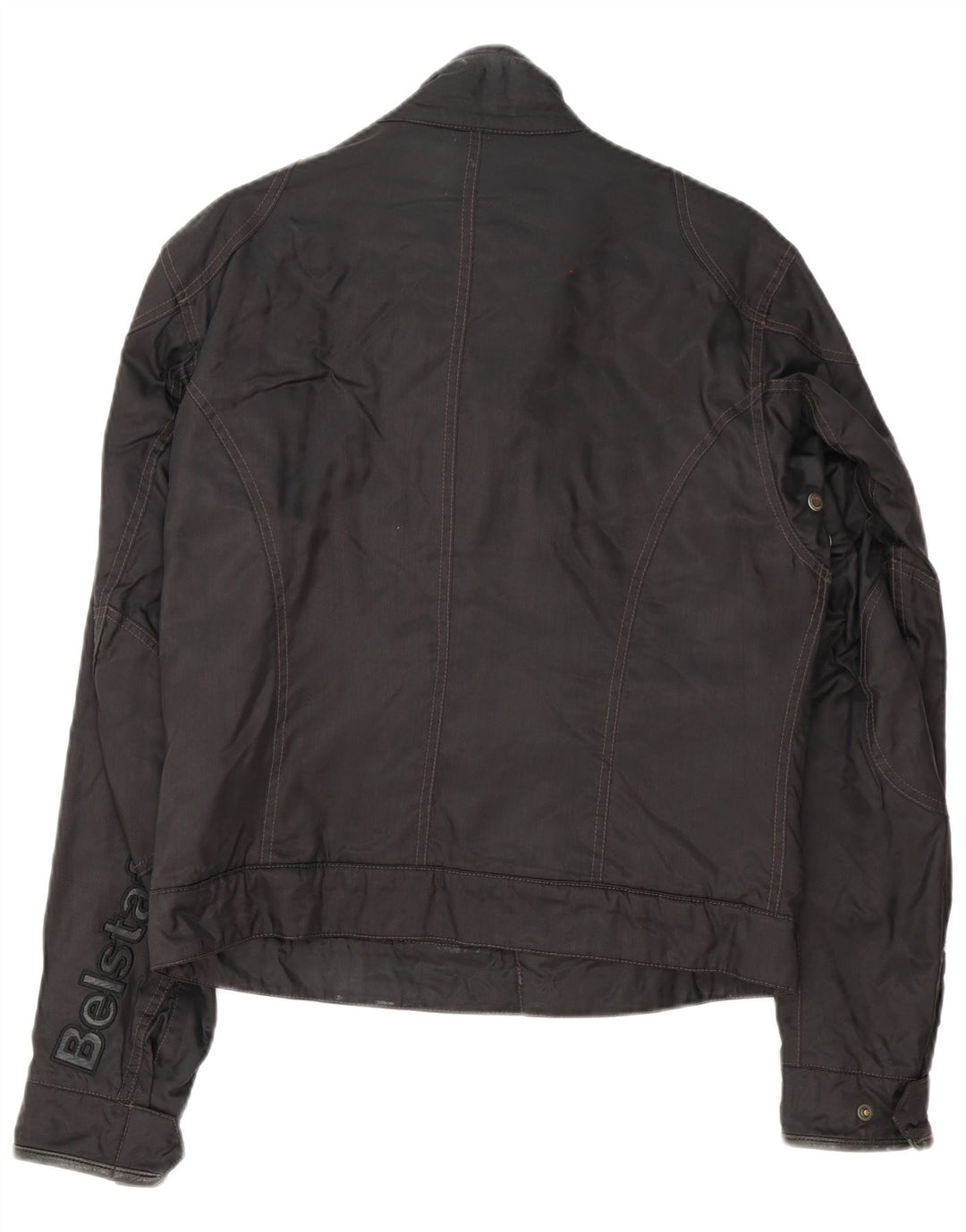 Belstaff Herren Graphic Racer Jacke UK 38 Mittelschwarzes Nylon