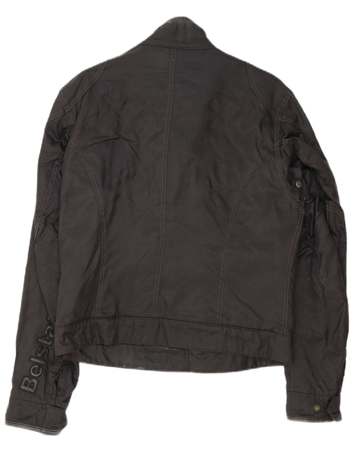 Belstaff Herren Graphic Racer Jacke UK 38 Mittelschwarzes Nylon