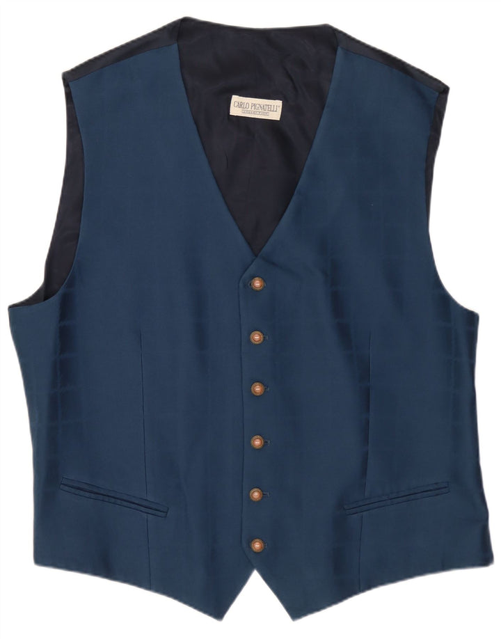 Carlo Pignatelli Herren 2-teiliges Set IT 56 3XL Blaue Seide