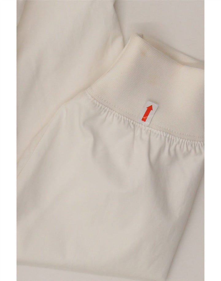 Nike Herren-Bomberjacke mit Kapuze, UK 36, Größe S, weiß, Colourblock-Polyester