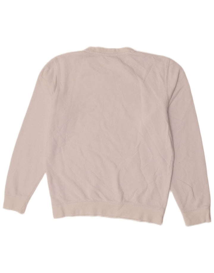 Champion Herren-Sweatshirt, Pullover, Größe S, weiße Baumwolle