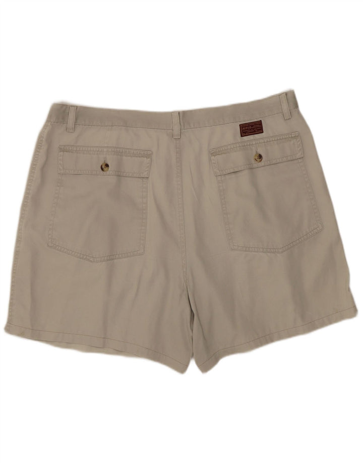 Rifle Mens Pegged Chino Shorts W36 Large Beige