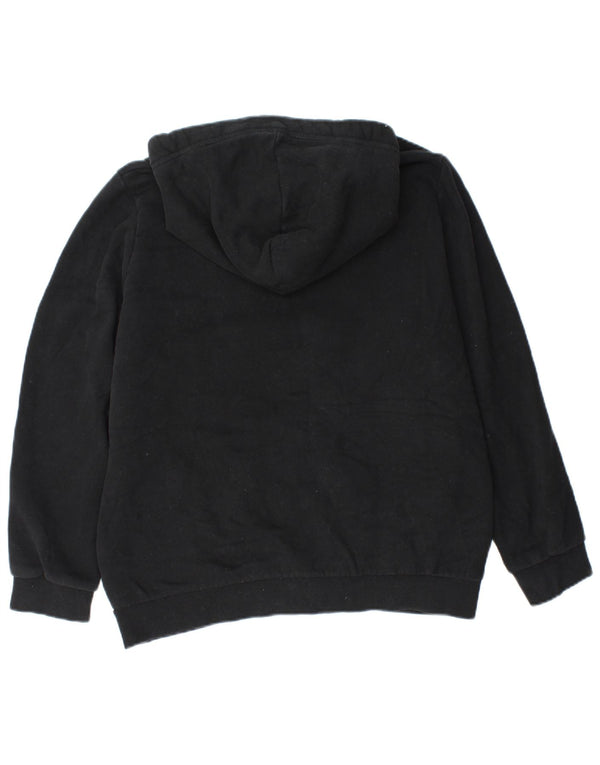 Superdry Damen Orange Label Zip Hoodie Pullover UK 16 Large Schwarz