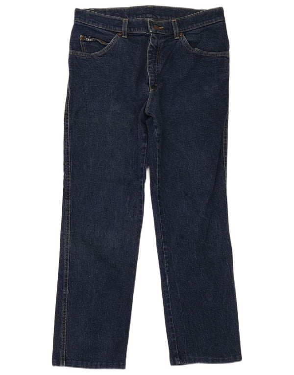 Lee Mens Straight Jeans W32 L28 Navy Blue