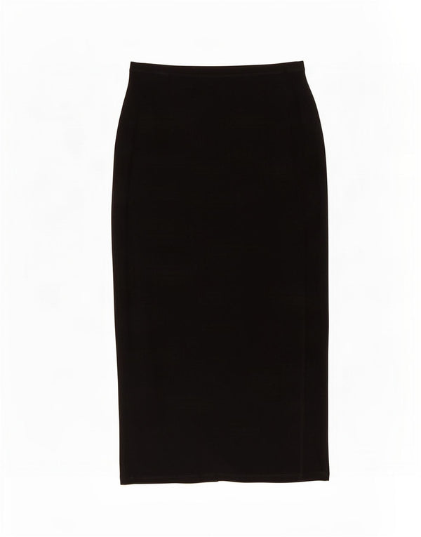 Krizia Damen Midirock IT 44 Medium W30 Schwarz