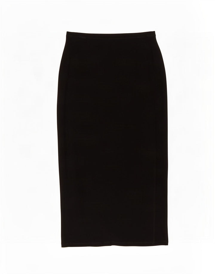 Krizia Damen Midirock IT 44 Medium W30 Schwarz