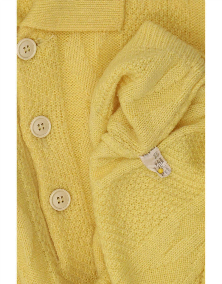 Vintage Herren Rollkragenpullover Pullover Große gelbe Wolle