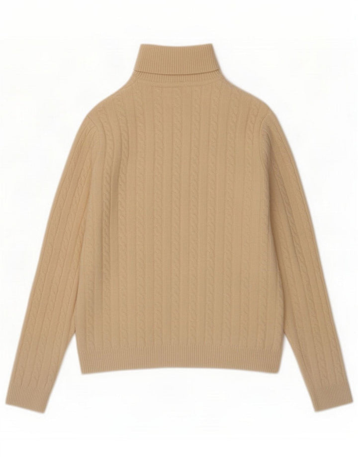 Sun68 Rollkragenpullover für Damen UK 14 Mittelweiße Wolle