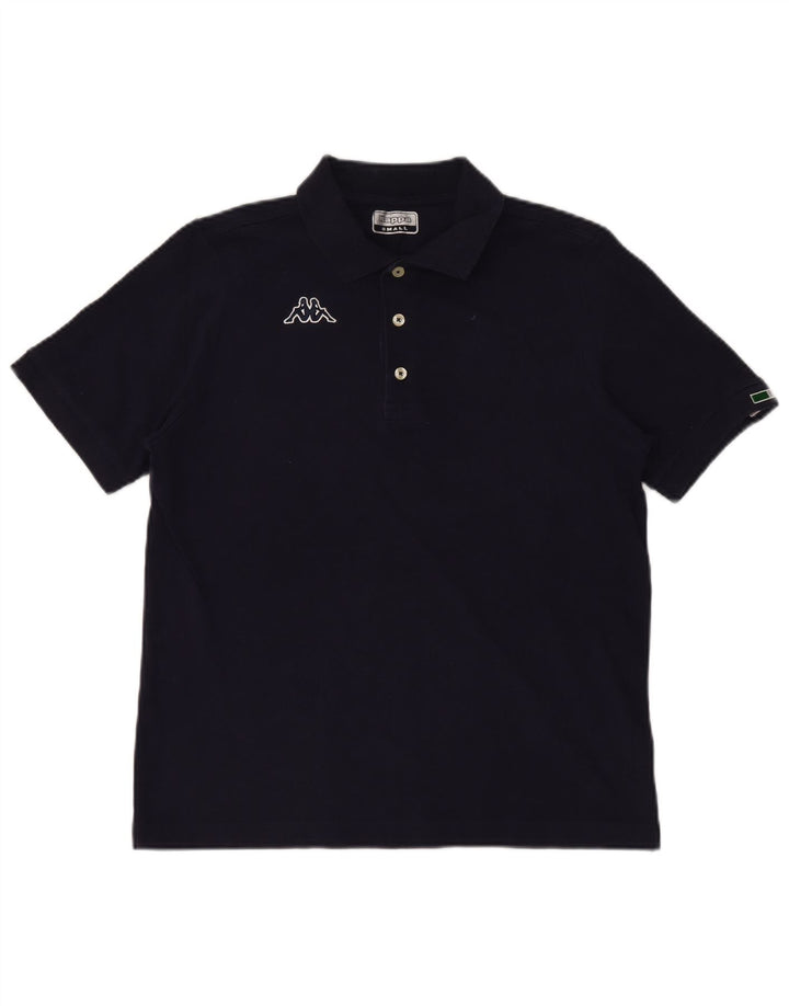 Kappa Herren-Poloshirt, klein, marineblau, Baumwolle