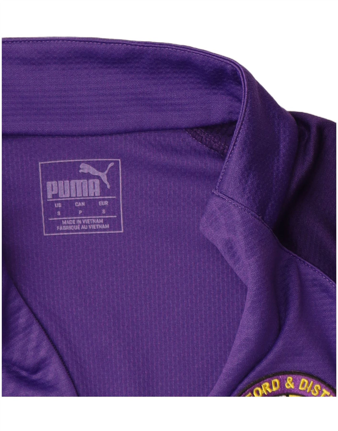 PUMA Herren-Trainingsanzug mit grafischem Reißverschluss und Rundhalsausschnitt, klein, lila, geometrisch