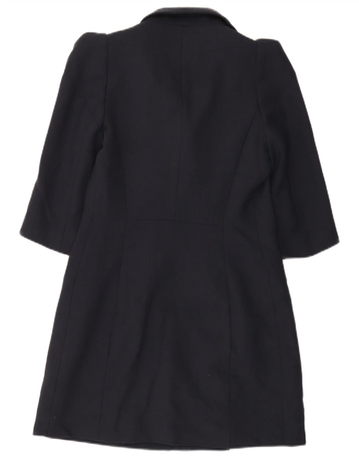 Langer zweireihiger Blazer für Damen von Zara, Gr. 12, mittleres Marineblau