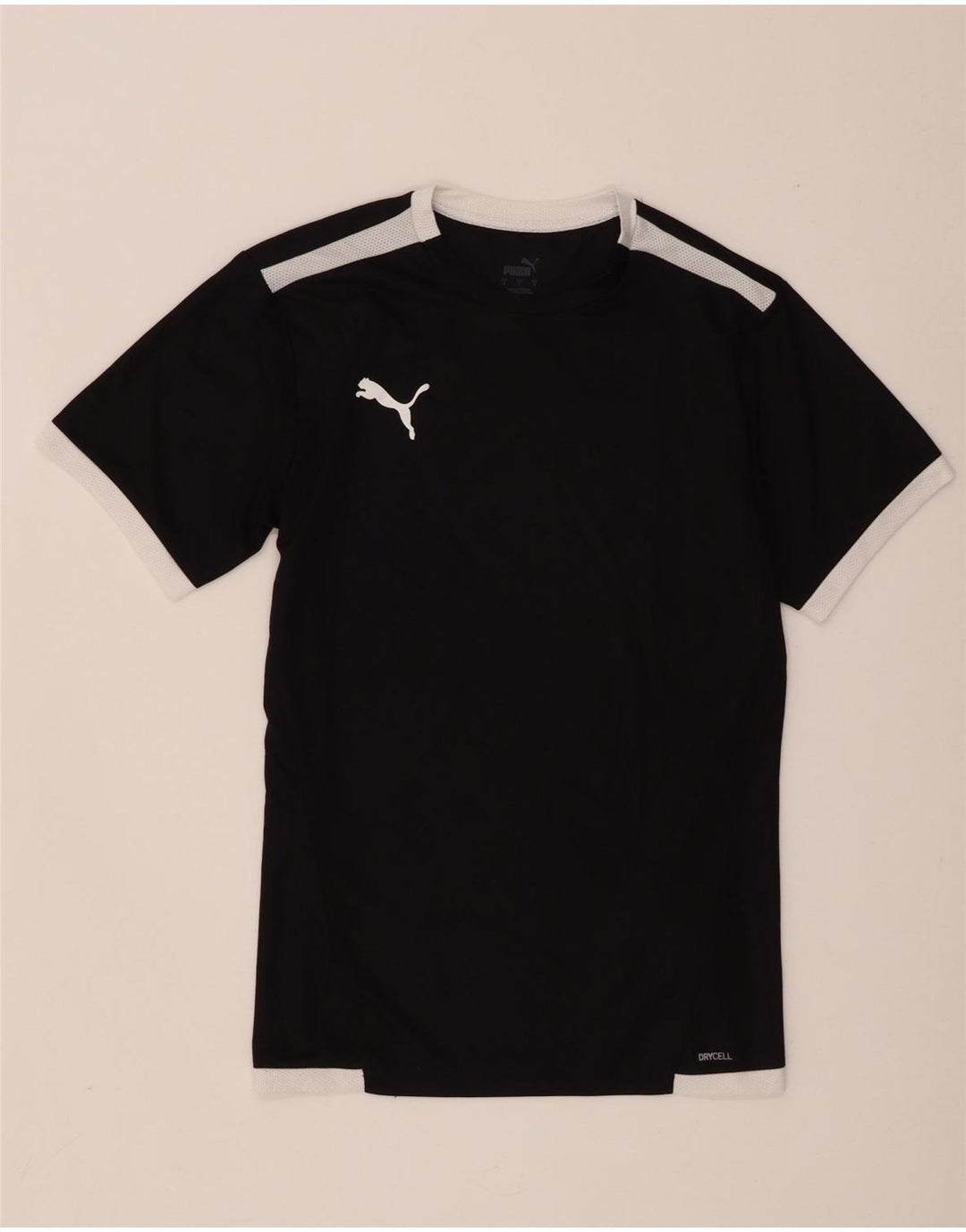 Puma Herren T-Shirt Top Small Schwarz Colourblock Polyester
