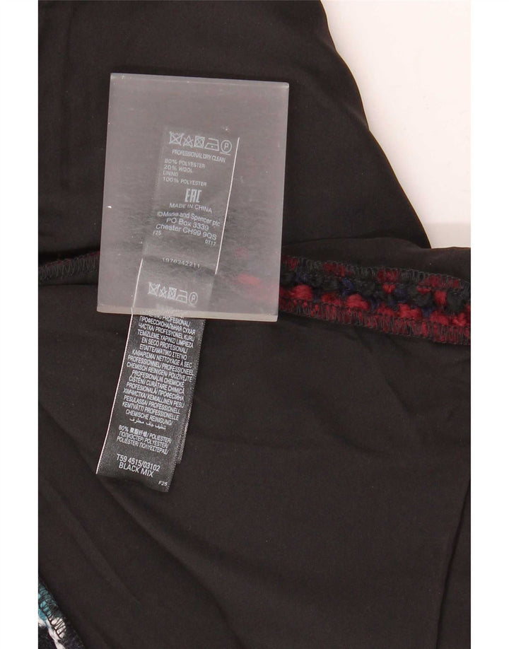 Marks & Spencer Damen Minirock UK 16 Large W34 Mehrfarbig kariert