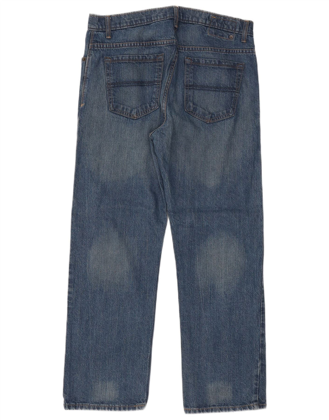Marks & Spencer Herren Straight Jeans W34 L29 Blaue Baumwolle