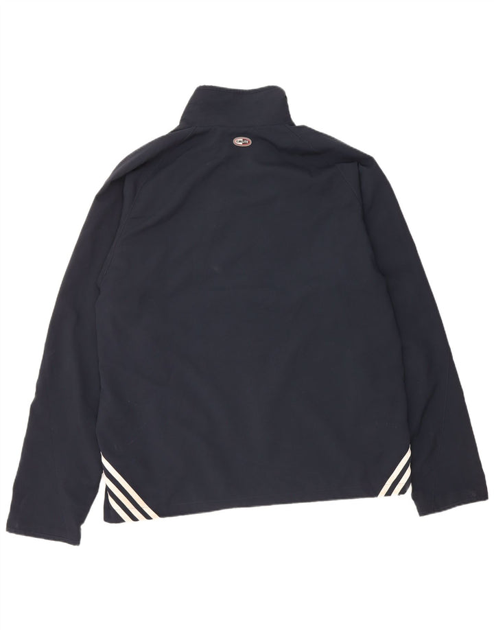 Adidas Climalite Herren-Trainingsanzug, Top-Jacke, groß, marineblau, Polyester