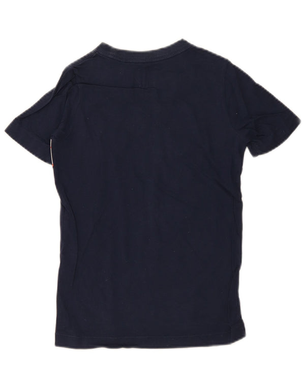 Nike Jungen Grafik-T-Shirt-Oberteil, 6–7 Jahre, XS, Marineblau, Farbblock