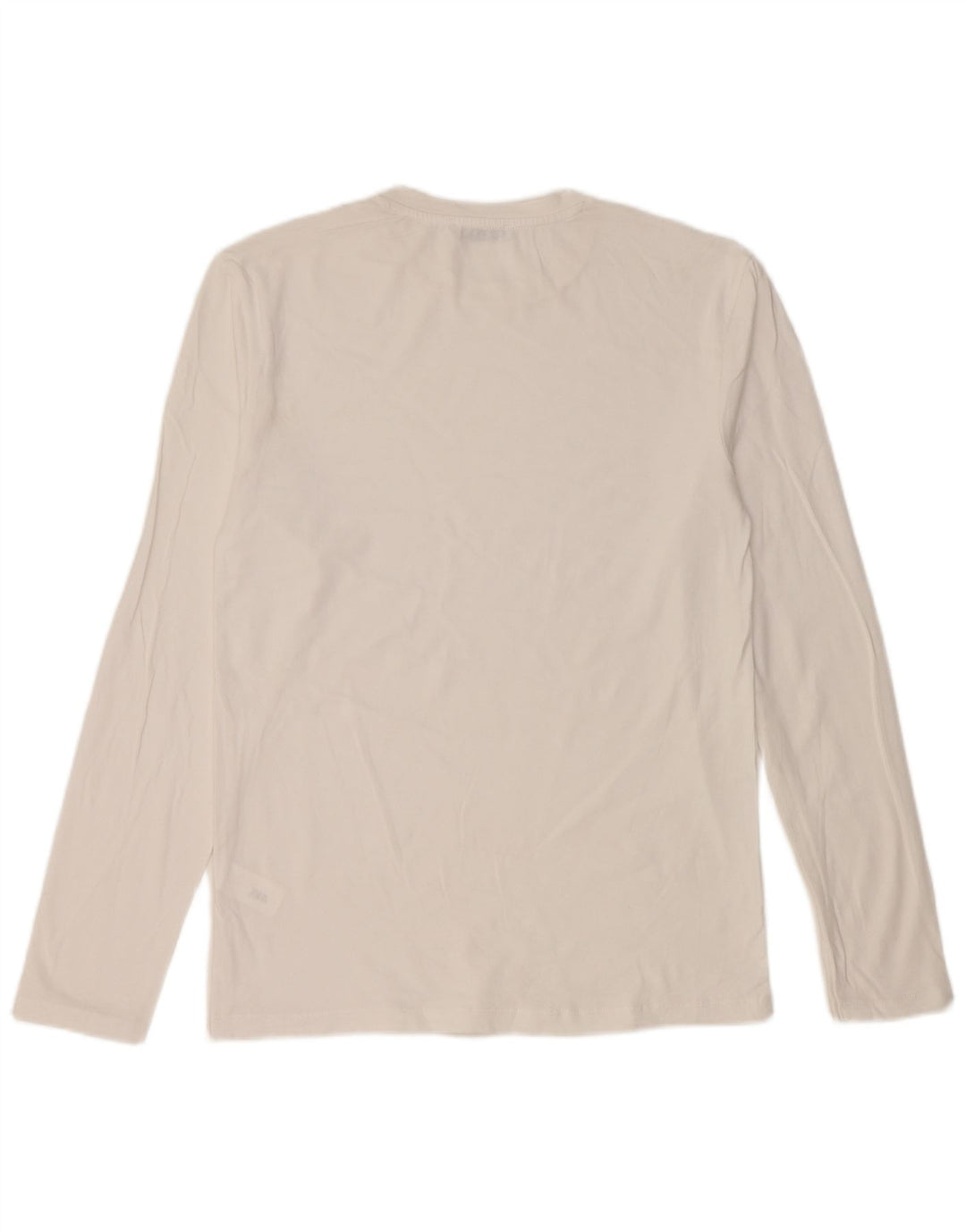 Zara Herren-Oberteil, langärmelig, mittelweiße Baumwolle