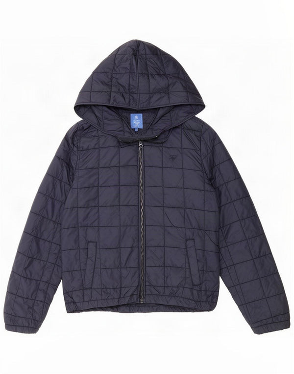 Fay Wattierte Jacke mit Kapuze für Mädchen, 11–12 Jahre, Marineblau