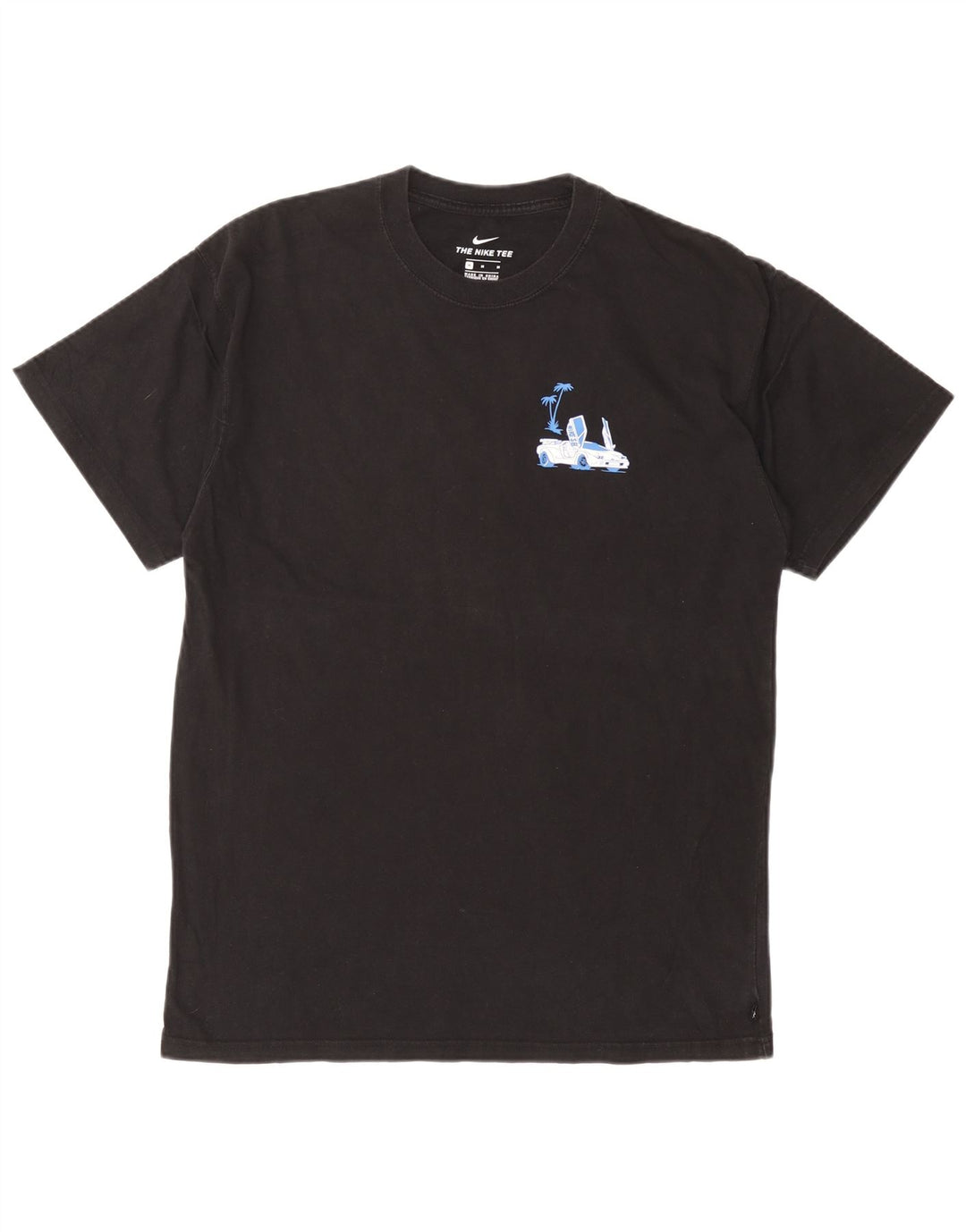 NIKE Herren-T-Shirt mit Grafik, mittelschwarz, Baumwolle